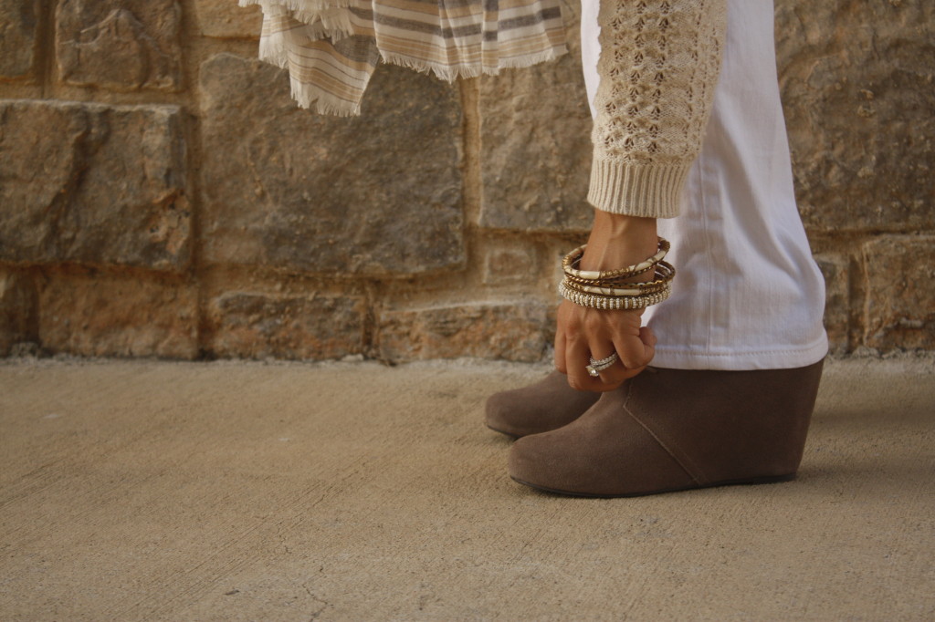 Grey Wedge Booties