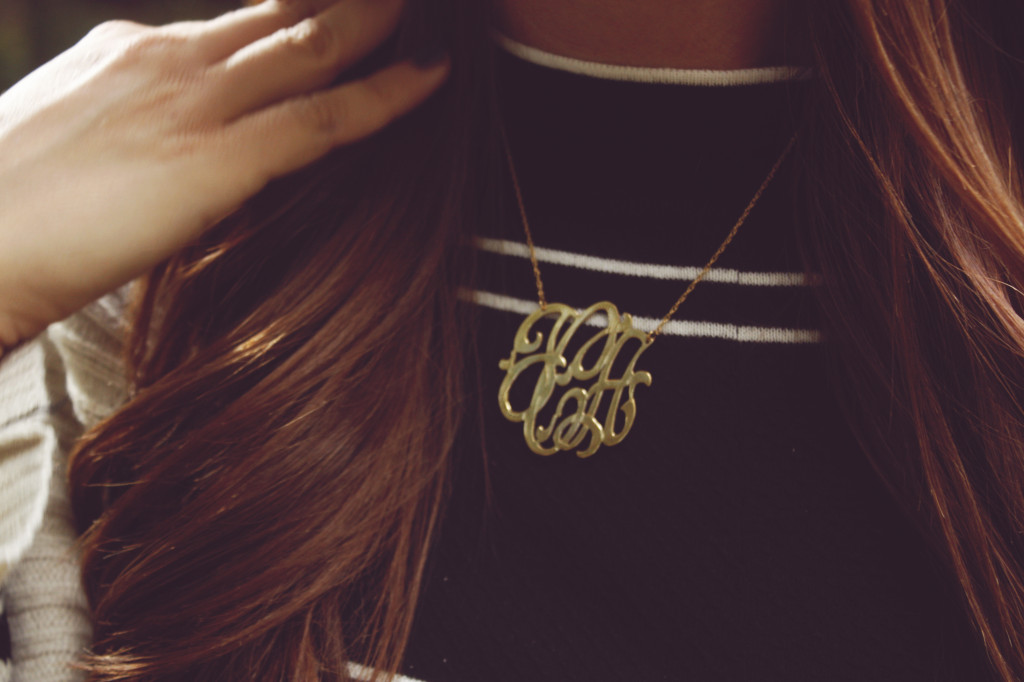 Jennifer Zeuner Monogrammed Necklace