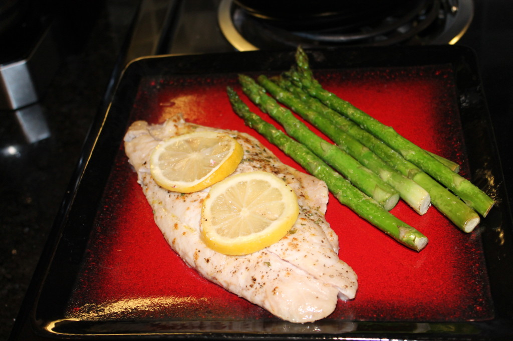 Red Snapper and Asparagus recipe