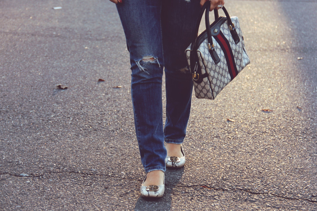 Tory Burch Snakeskin flats