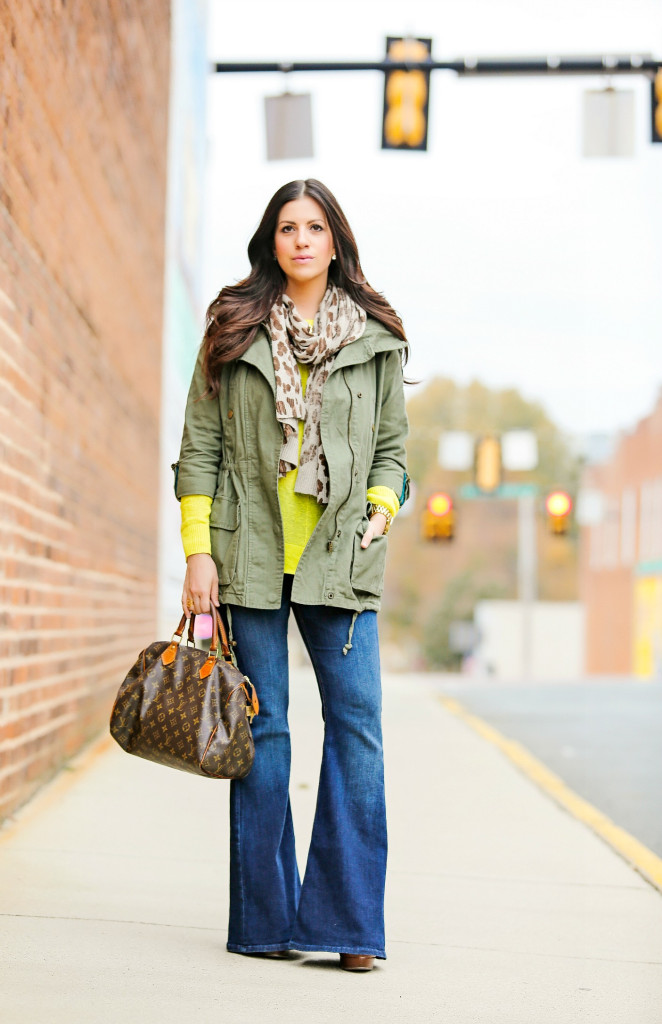 Bright Sweater and Utility Jacket