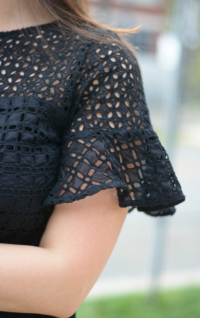 black eyelet dress for Spring