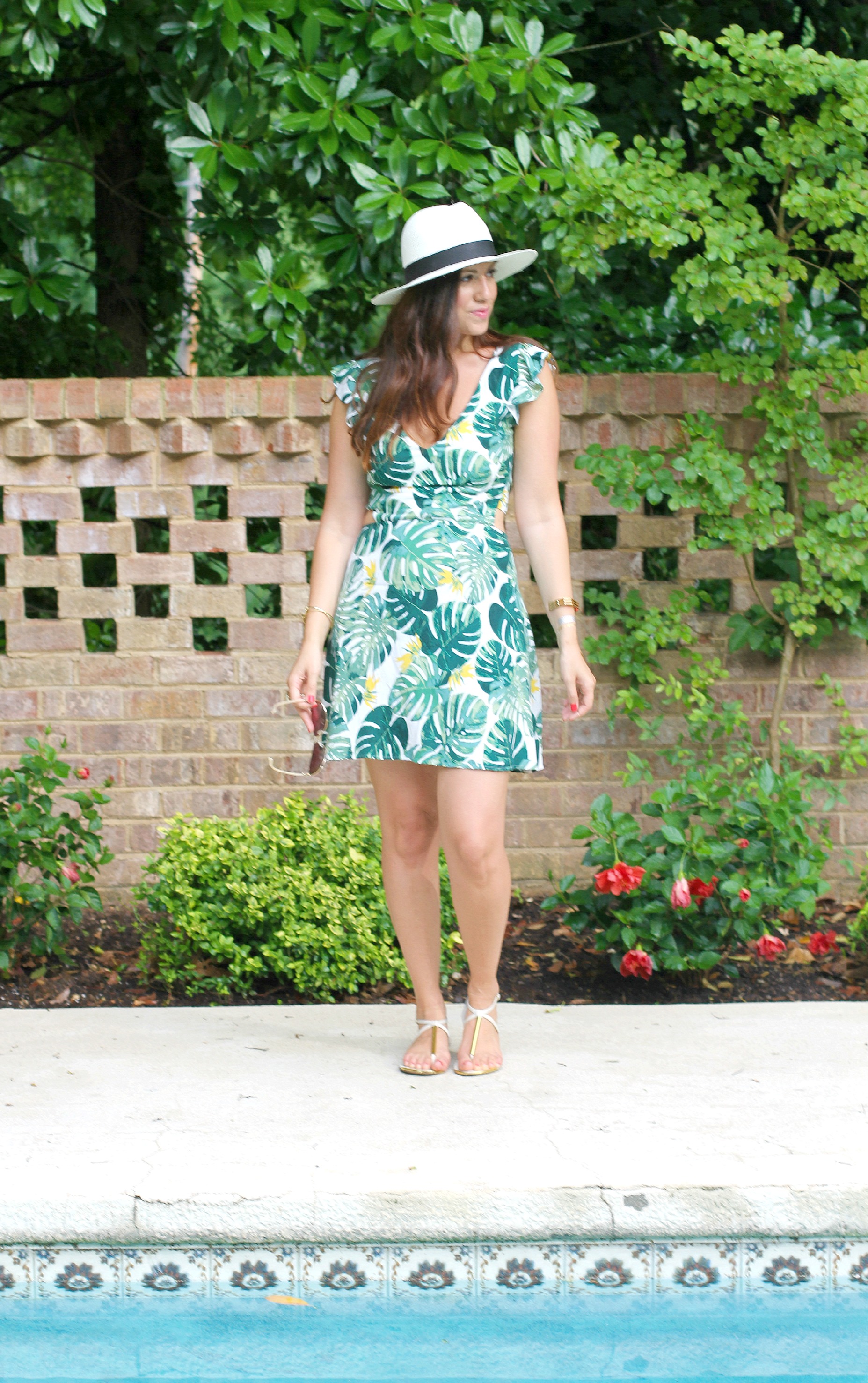 Tropical Leaf Dress 