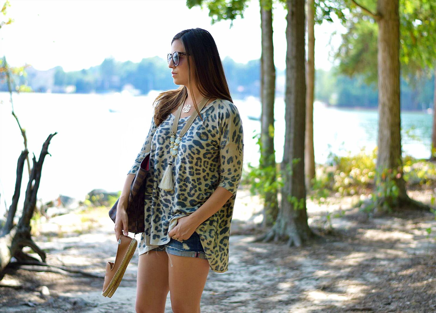 boyfriend style leopard top