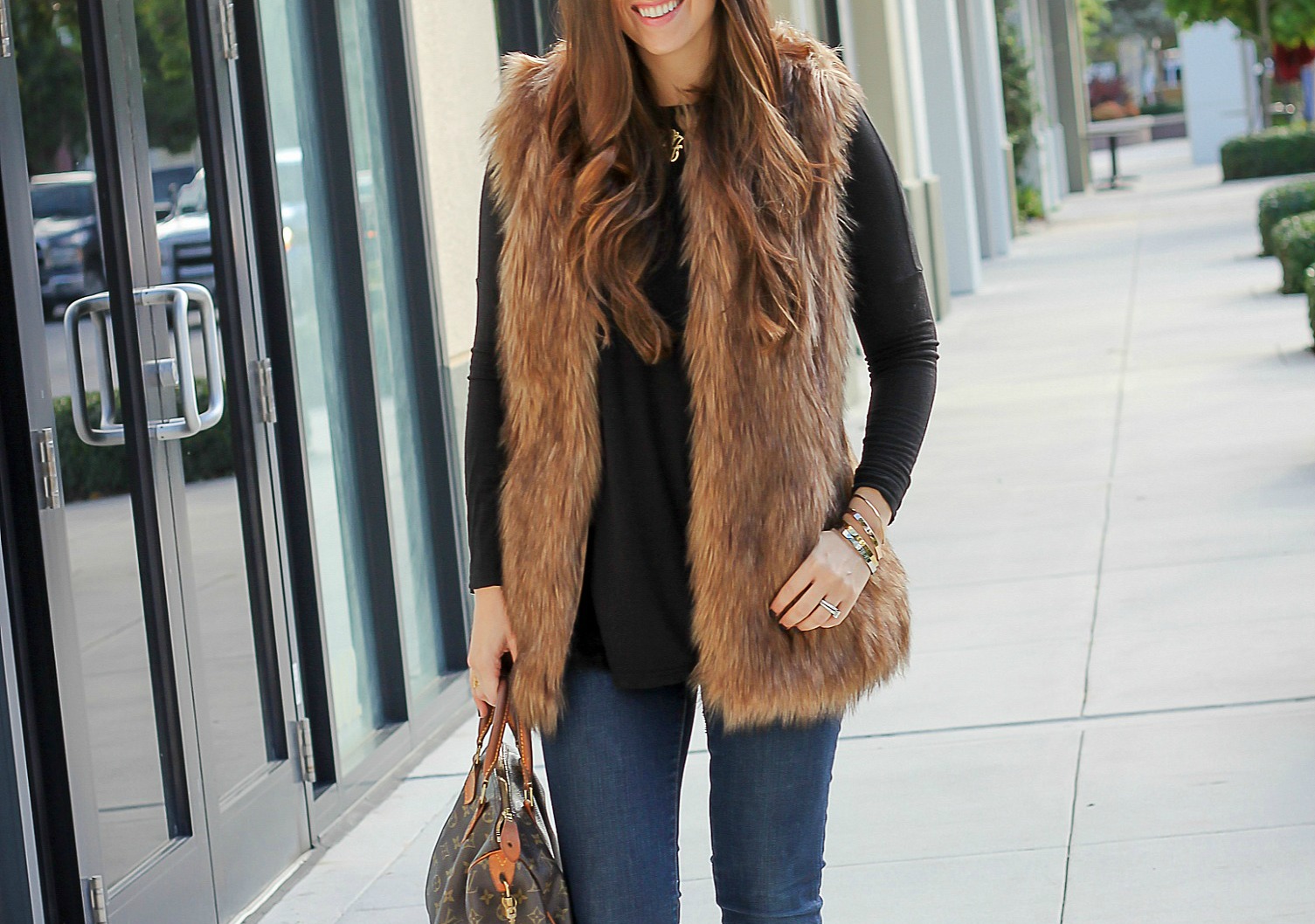 best faux fur vest, cute faux fur vest, faux fur vest under $50