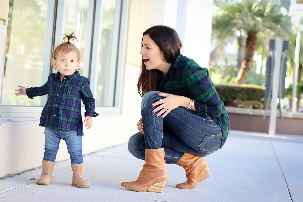 baby girl plaid button down shirt, baby uggs