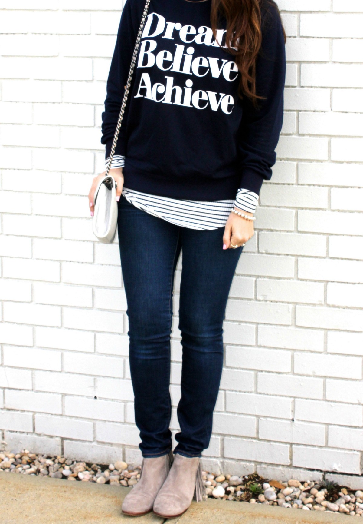 cute graphic sweatshirt, Jaime Cittadino, Sunflowers and Stilettos blog