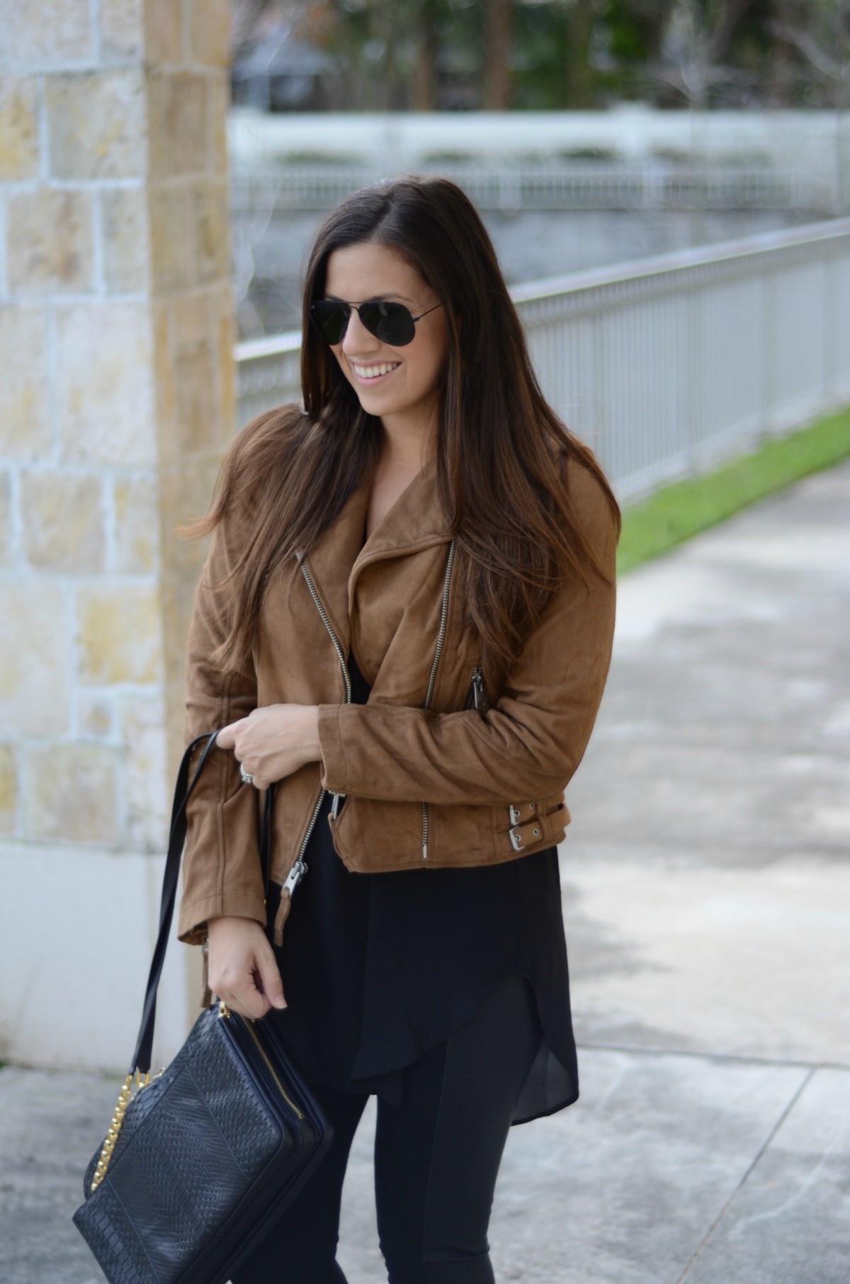 brown leather jacket, Jaime Cittadino, Fashion blogger