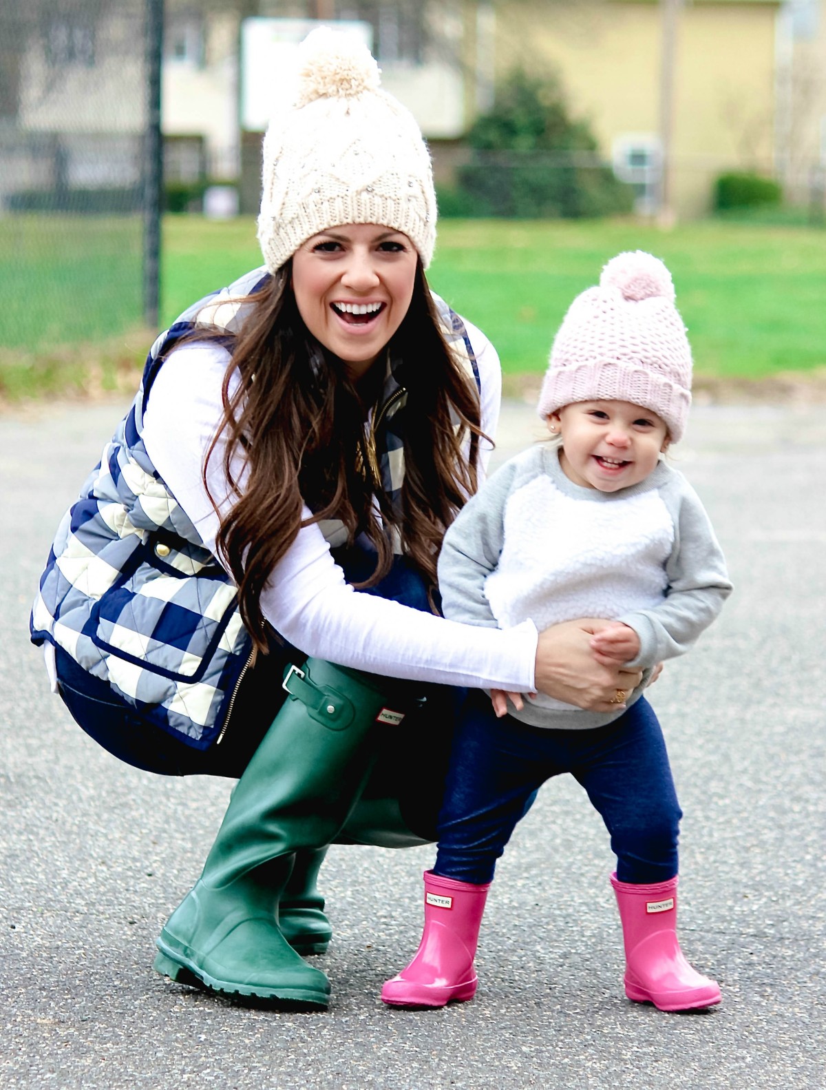 baby Hunter boots, pink Hunter boots