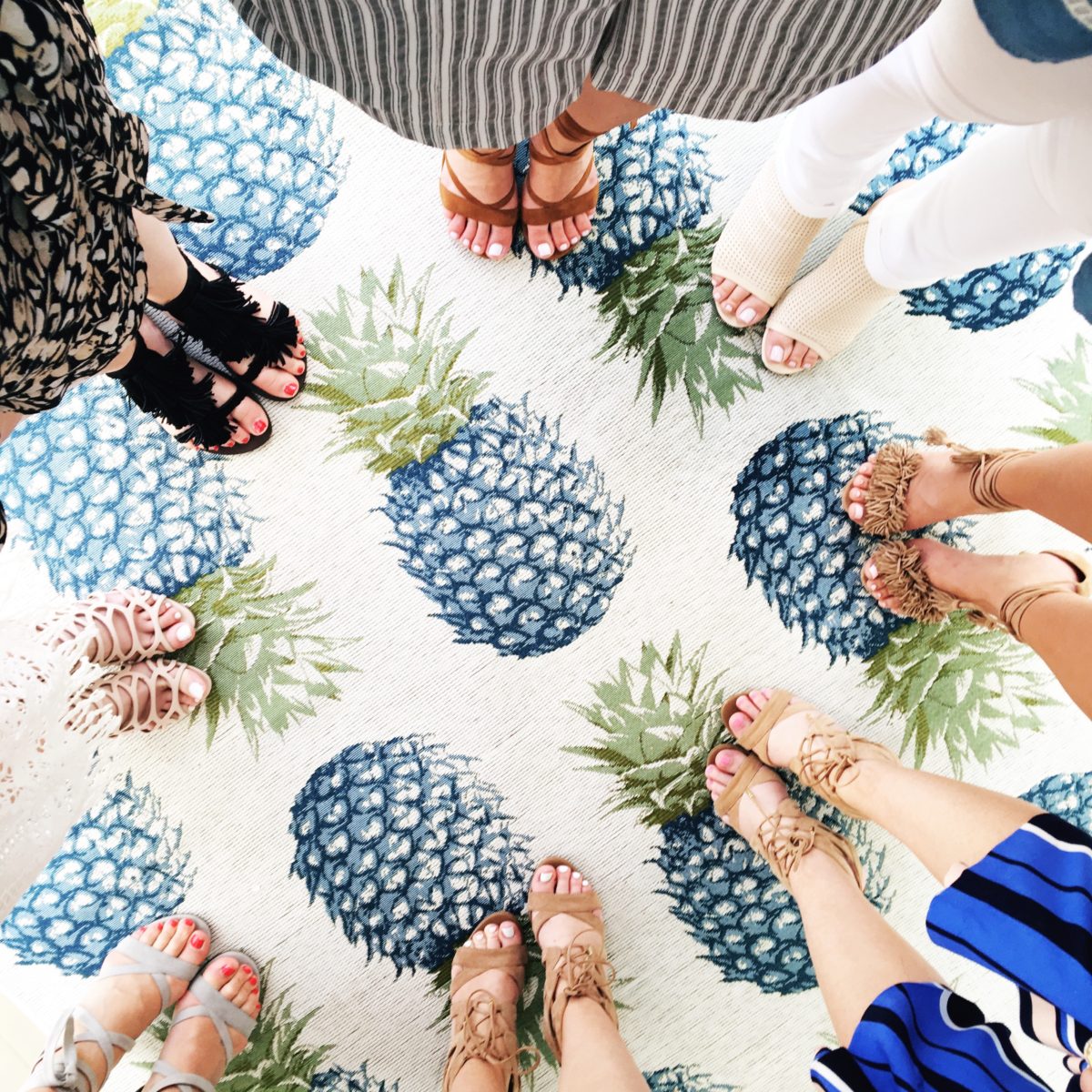 cutest pineapple rug, Sense Beach House Miami