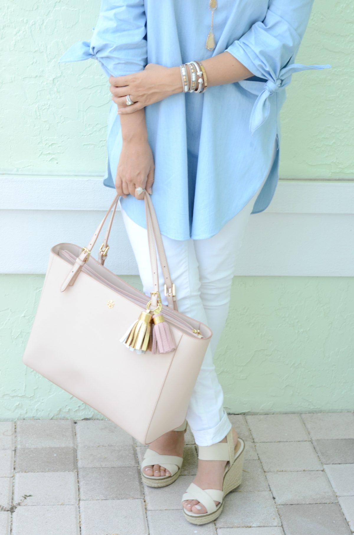 Tory Burch York tote, blush tote