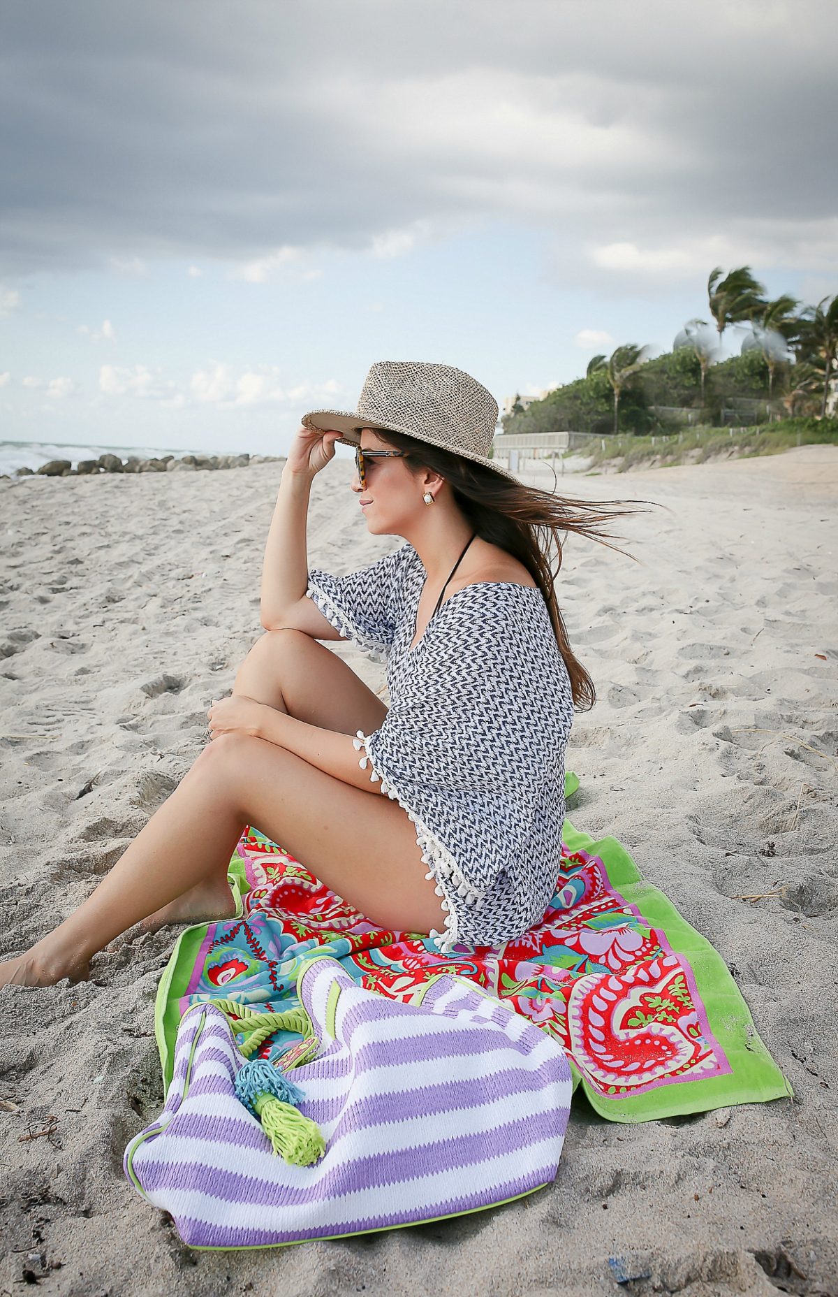 eberjay coverup, vera bradley beach bag tote, vera bradley beach towel