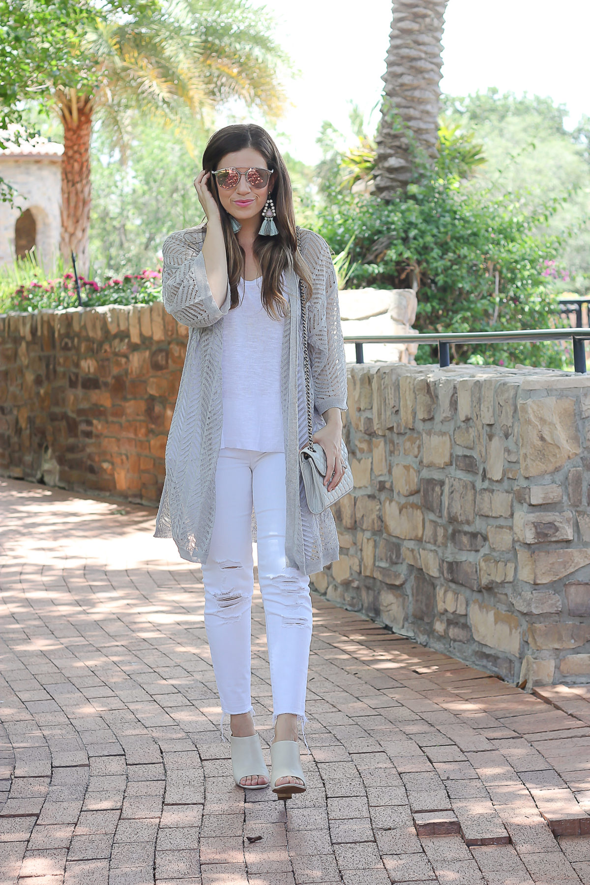 design history knit cardigan , how to wear neutrals from head to toe