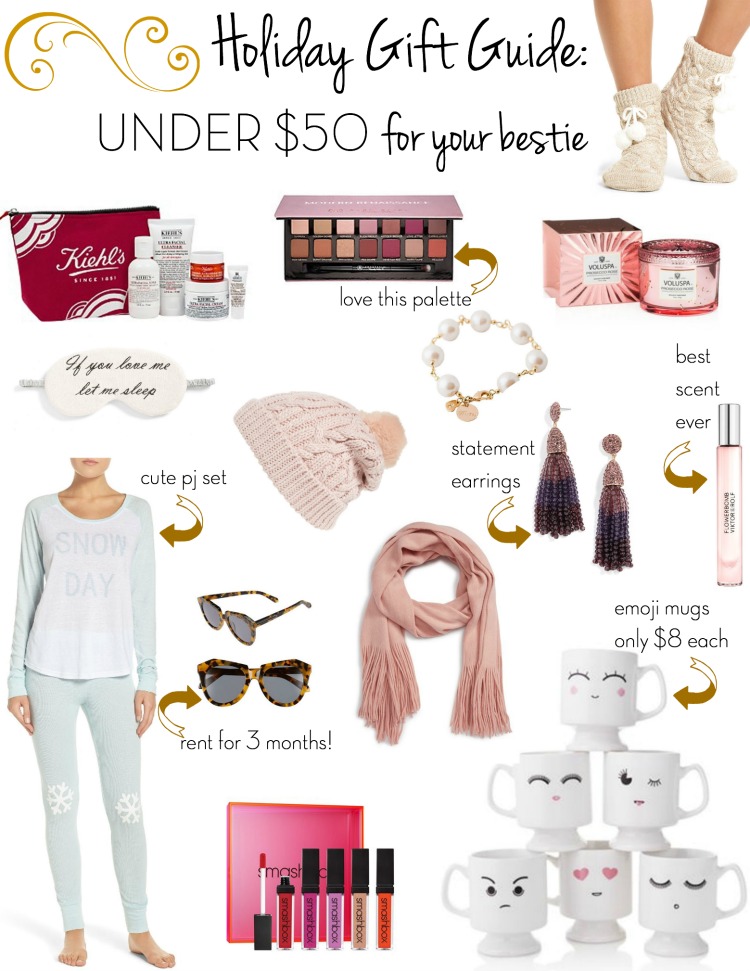 Holiday Gift Guide: Under $50 for your bestie