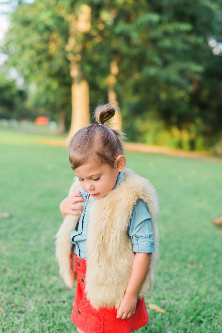 Toddler Girl Faux Fur Vest, J Crew Faux Fur Vest, What Your Kids Should Wear to Your Family Holiday Pics