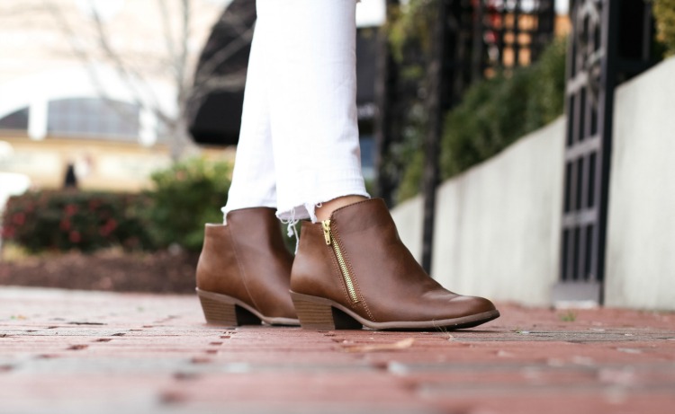 Payless savvy zip ankle booties