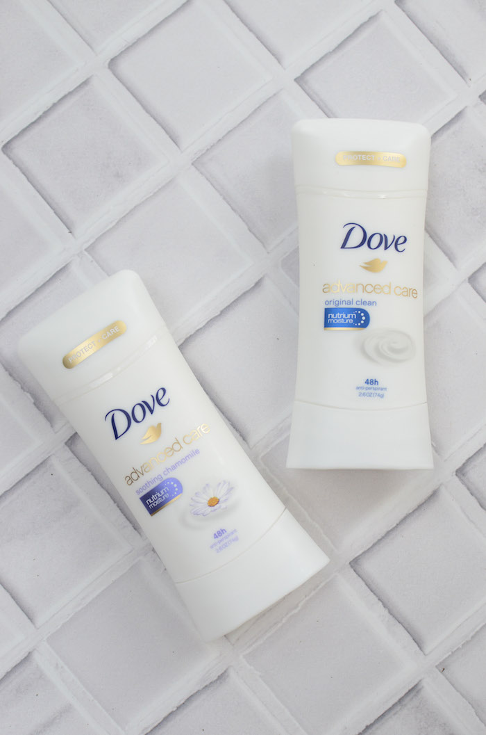 beauty blogger, Jaime Cittadino of Sunflowers and Stilettos reviewing Dove's antiperspirant line