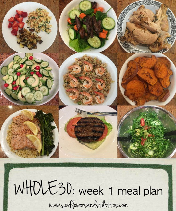 Whole30 Week 1 Meal Plan