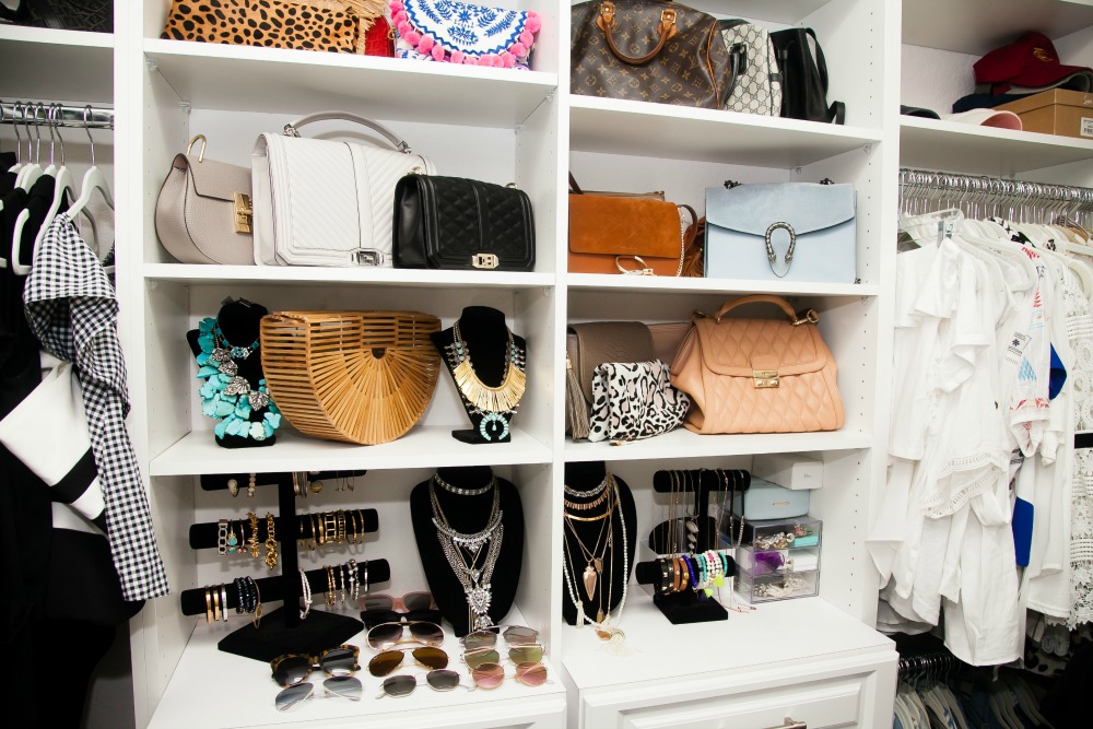 Closet Design, Custom Closets, Storing Accessories and Handbags