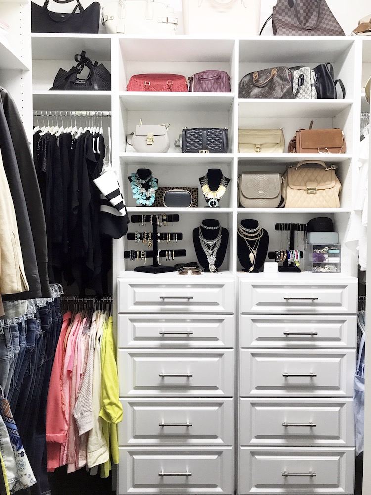 Custom Closet Design, Lifestyle Blogger Jaime Cittadino of Sunflowers and Stilettos, South Florida Custom Closets