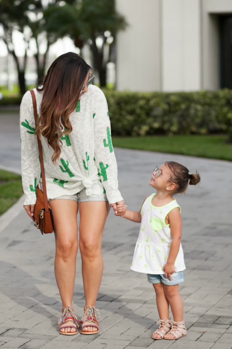 Mommy and Me Summer Photoshoot, Mommy and Me coordinated outfits