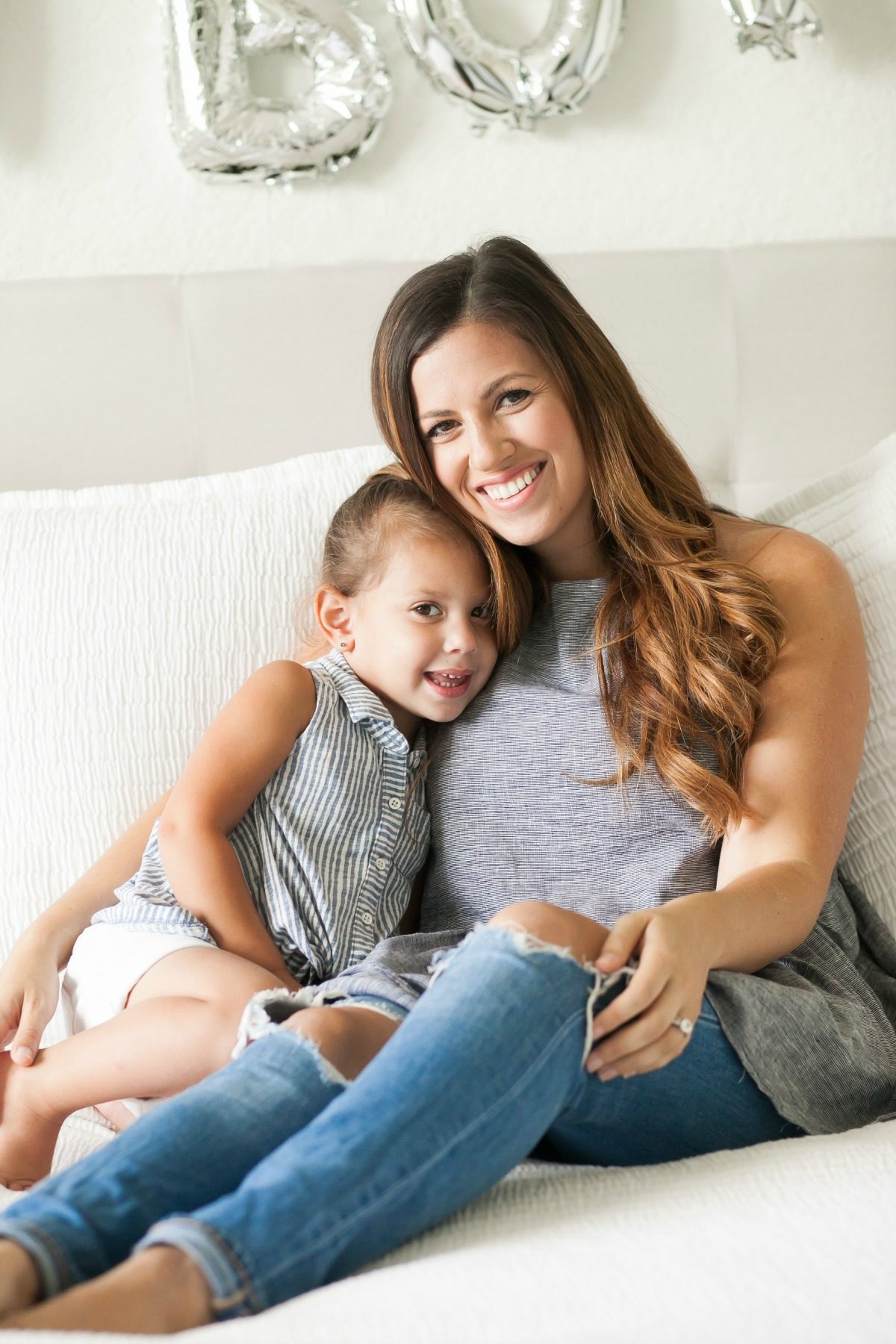 Mother Daughter Photo, baby announcement