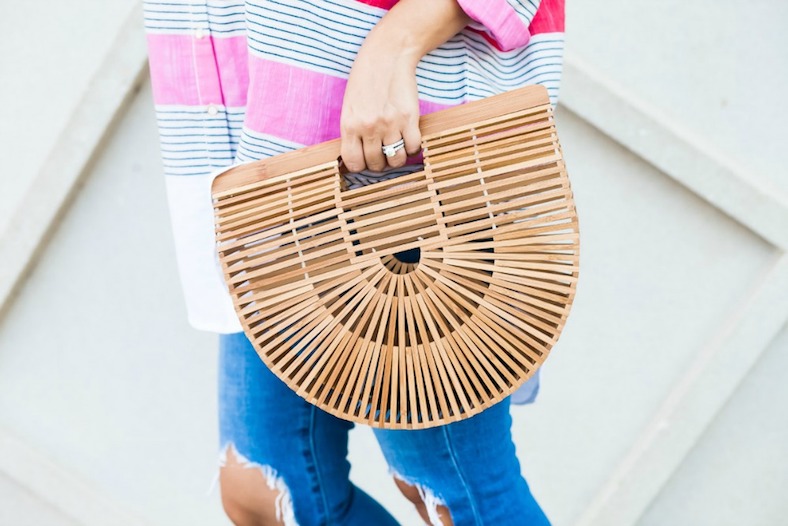 Cult Gaia bamboo bag