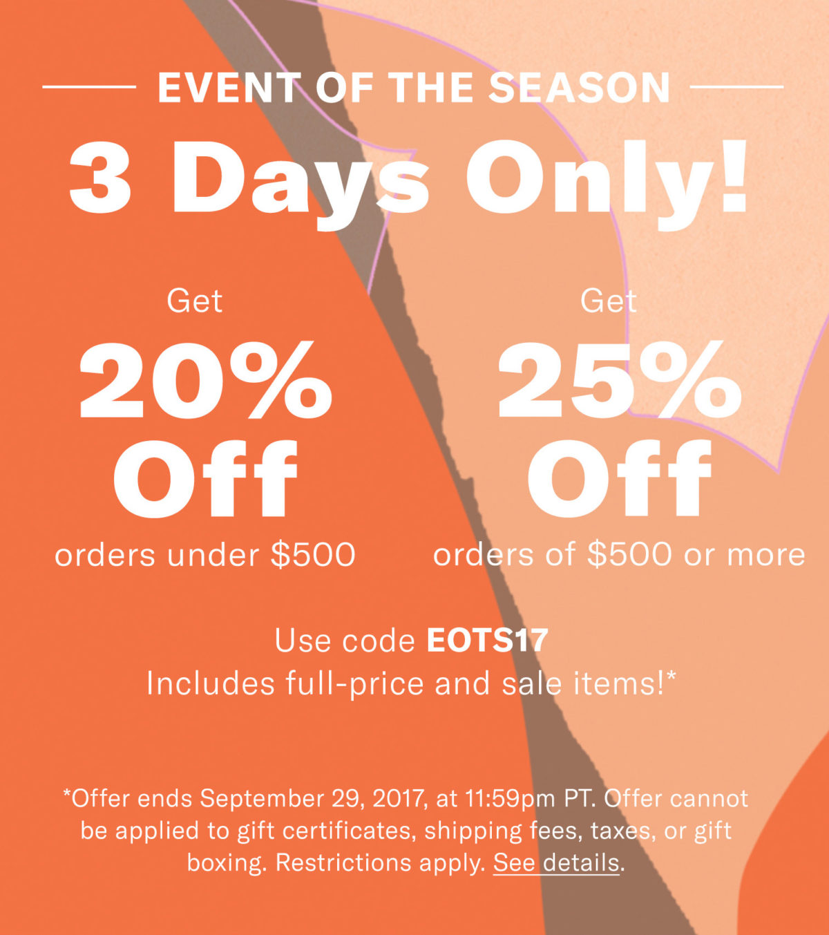 Shopbop Event of the Season Sale