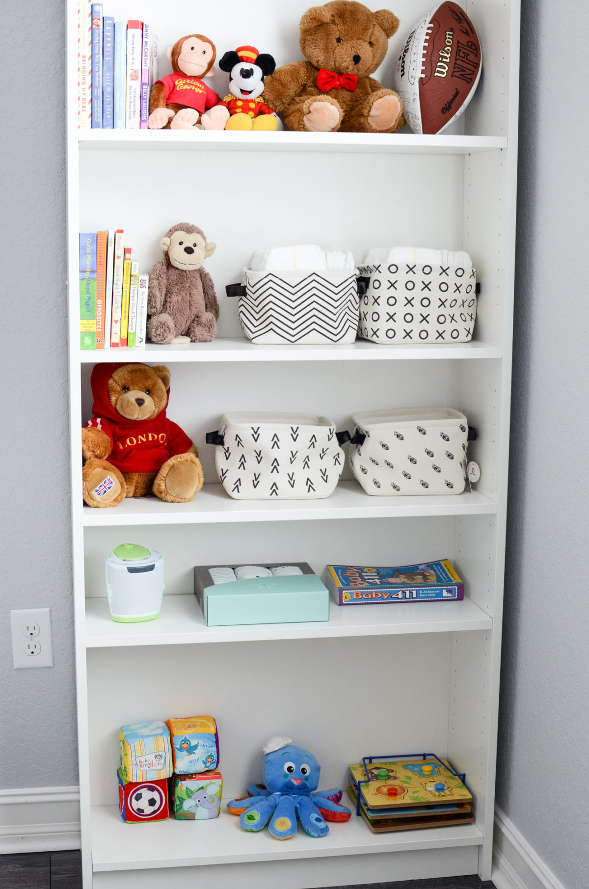 nursery decor, nursery ideas, nursery shelving