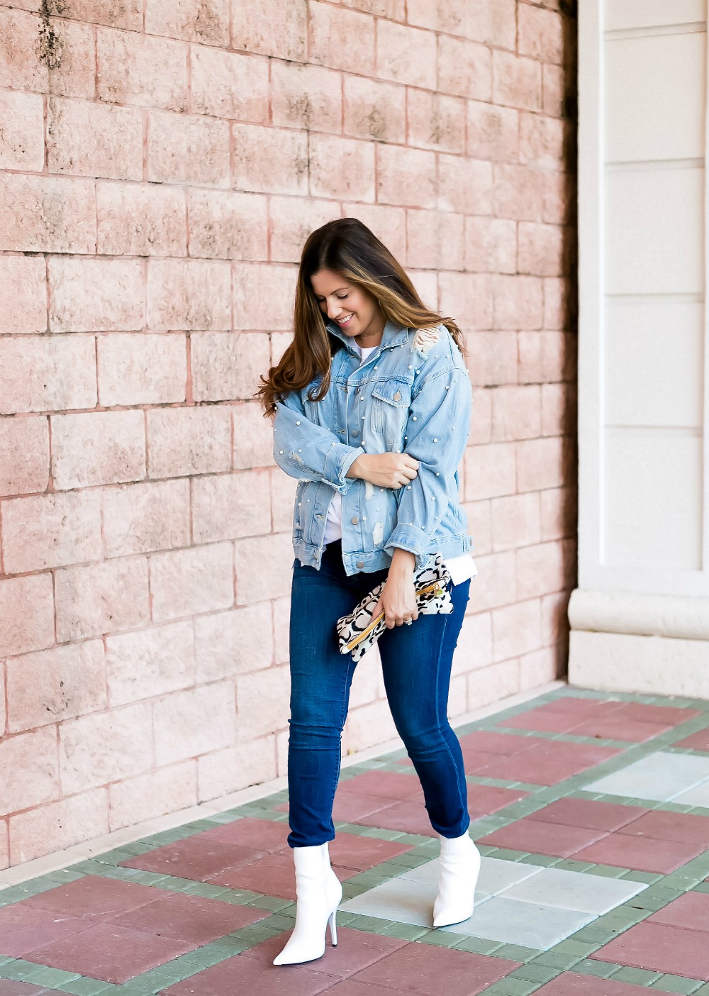 denim on denim outfit_ Florida Fashion Blogger Jaime Cittadino