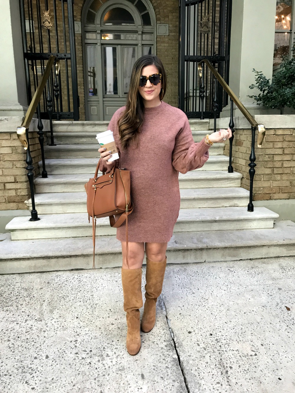 Topshop Sweater Dress _ Tall Boots _ Fall Style 