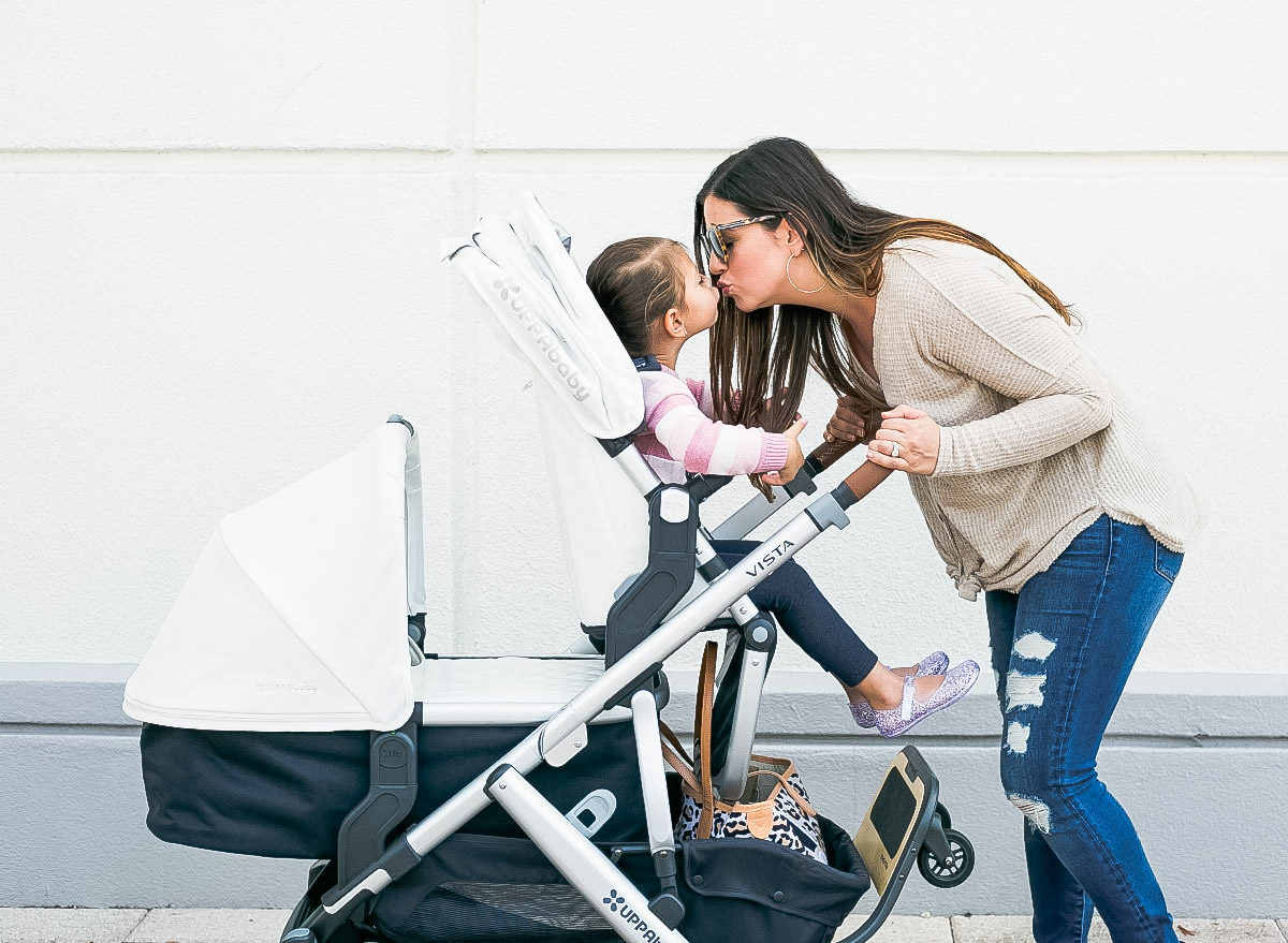 South Florida lifestyle blogger, Jaime Cittadino sharing her review on UPPAbaby Vista stroller