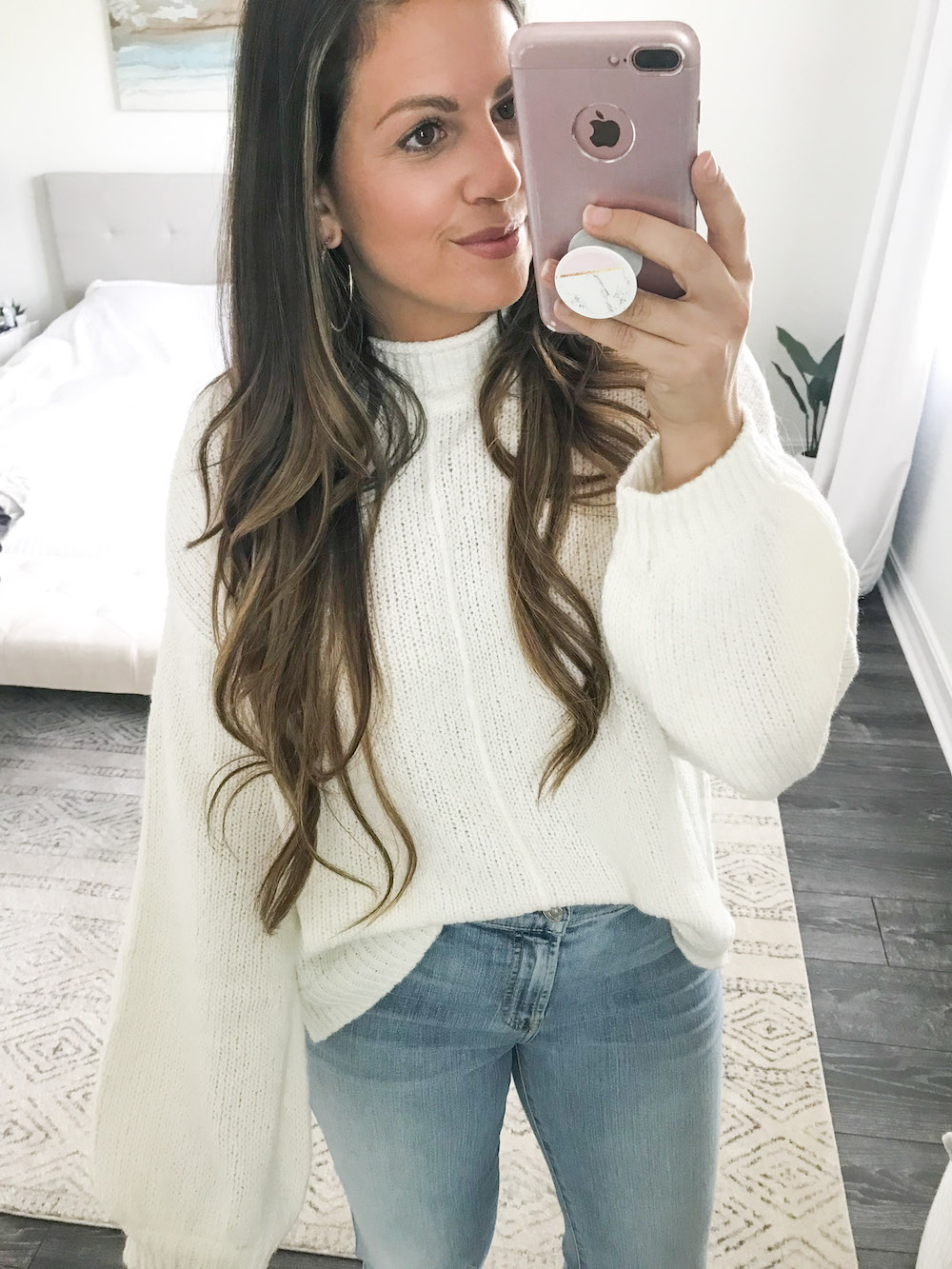 BP balloon sleeve sweater Nordstrom