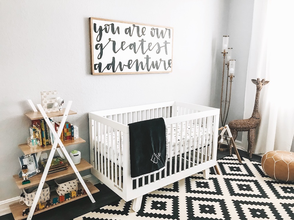 black and white nursery