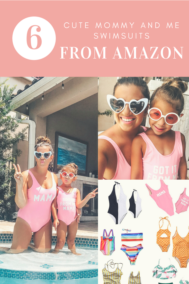 cute mommy and me swimsuits from Amazon