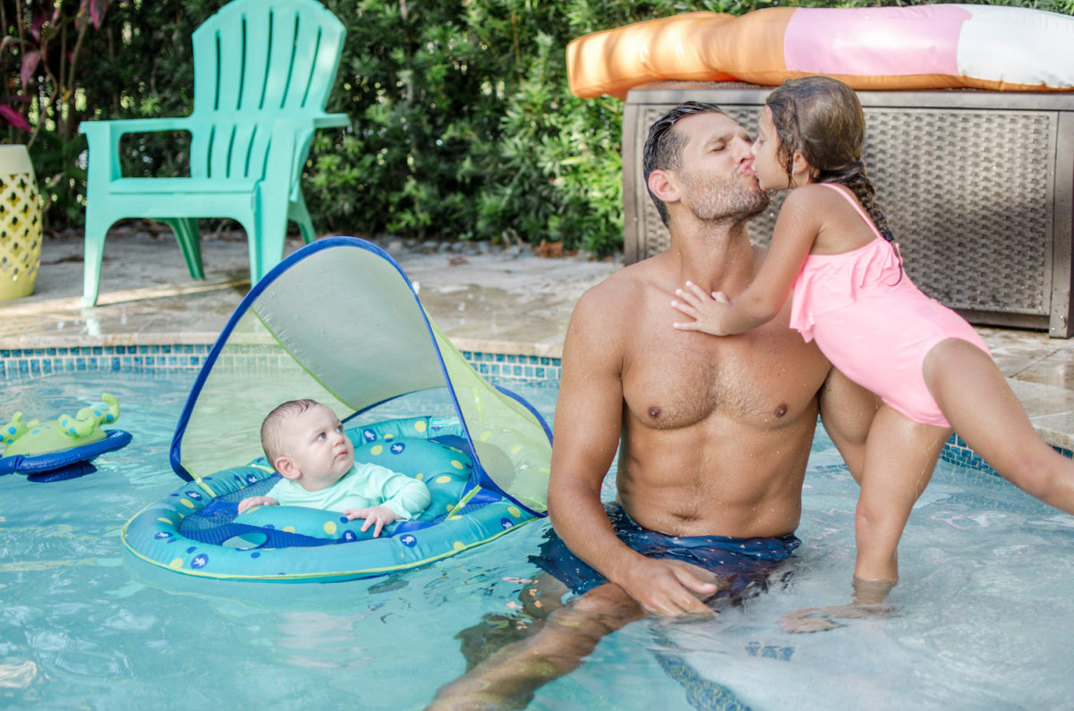 family pool fun, pool days with kids