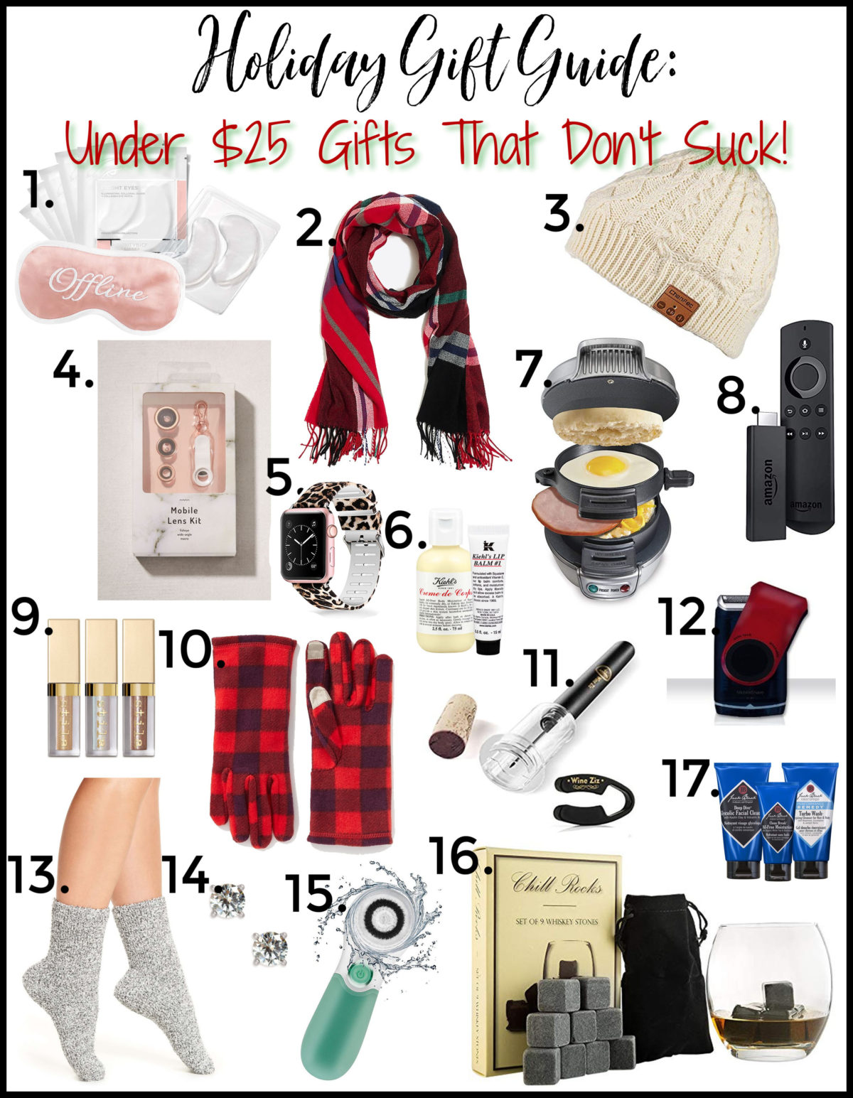 Holiday Gift Guide, Under $25 gifts that don't suck