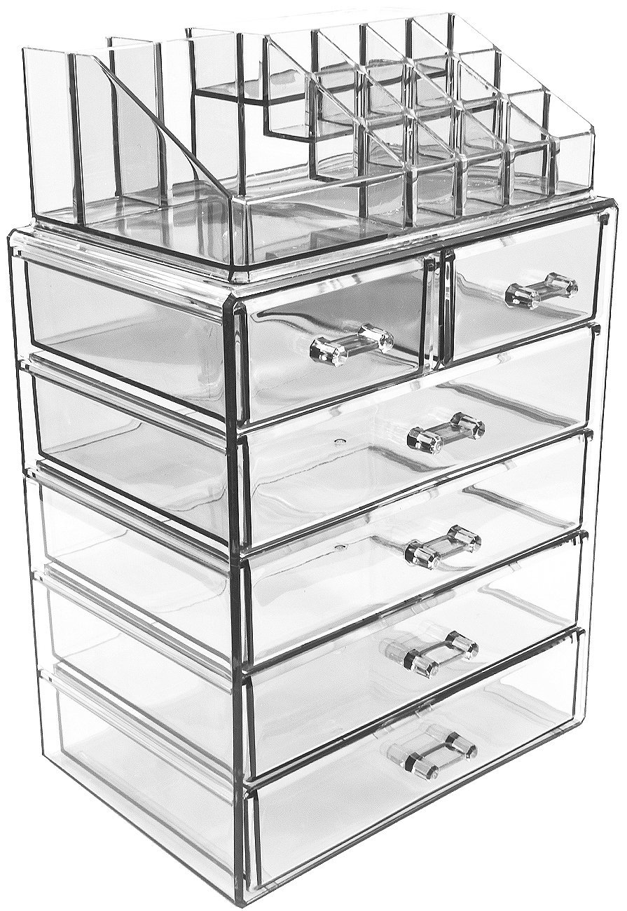 acrylic cosmetic storage case, makeup organizer