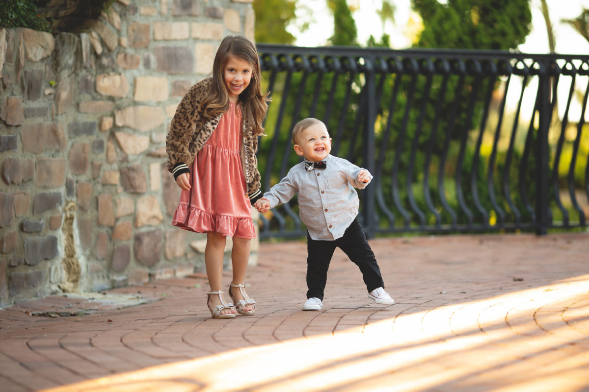 winter glam family photoshoot