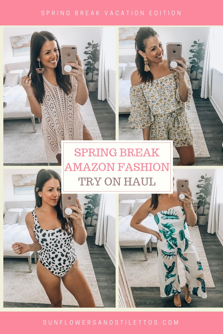 Spring Break Amazon Fashion Haul, March Amazon Fashion Haul, Amazon Swimsuit