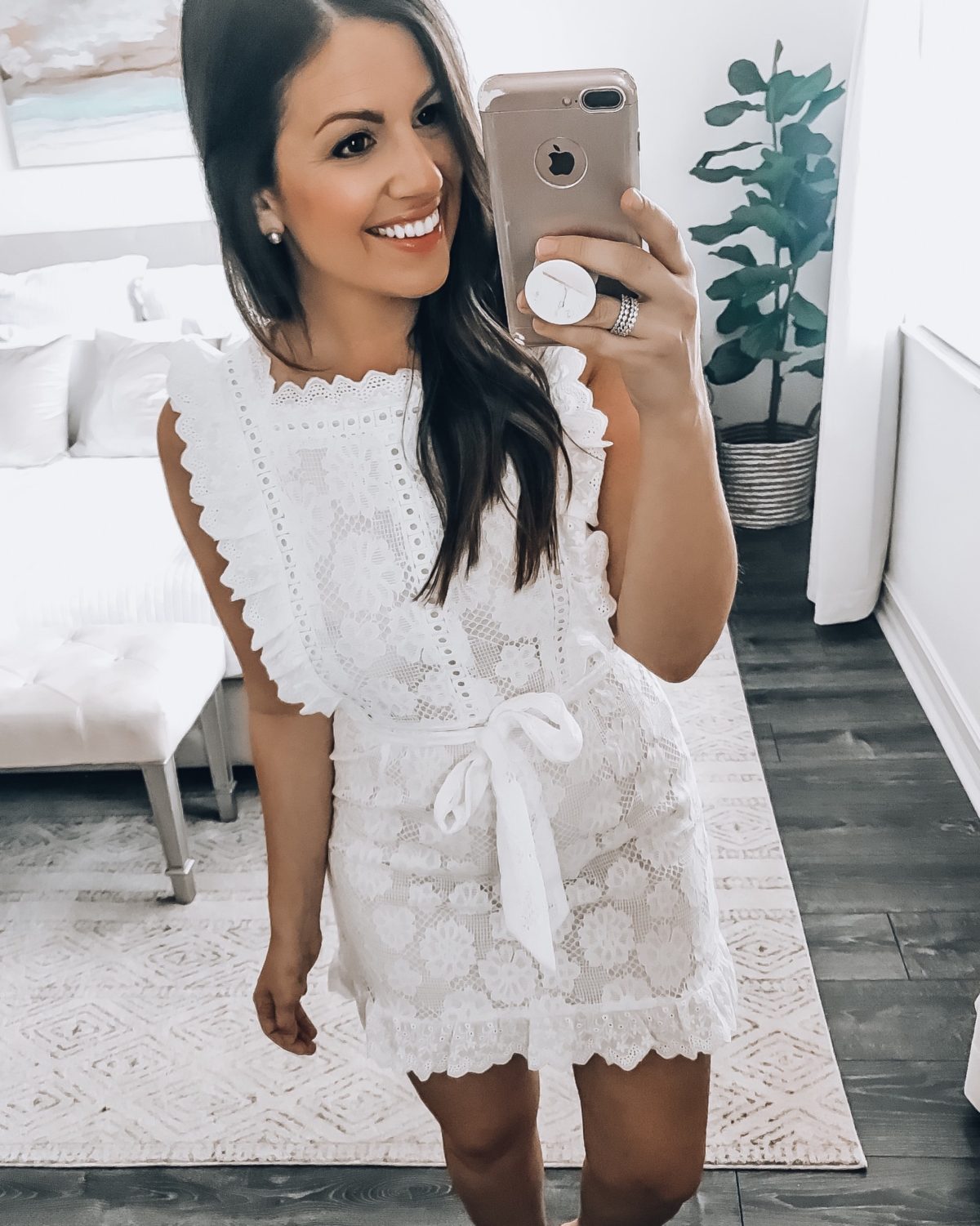 white lace mini dress, Amazon fashion