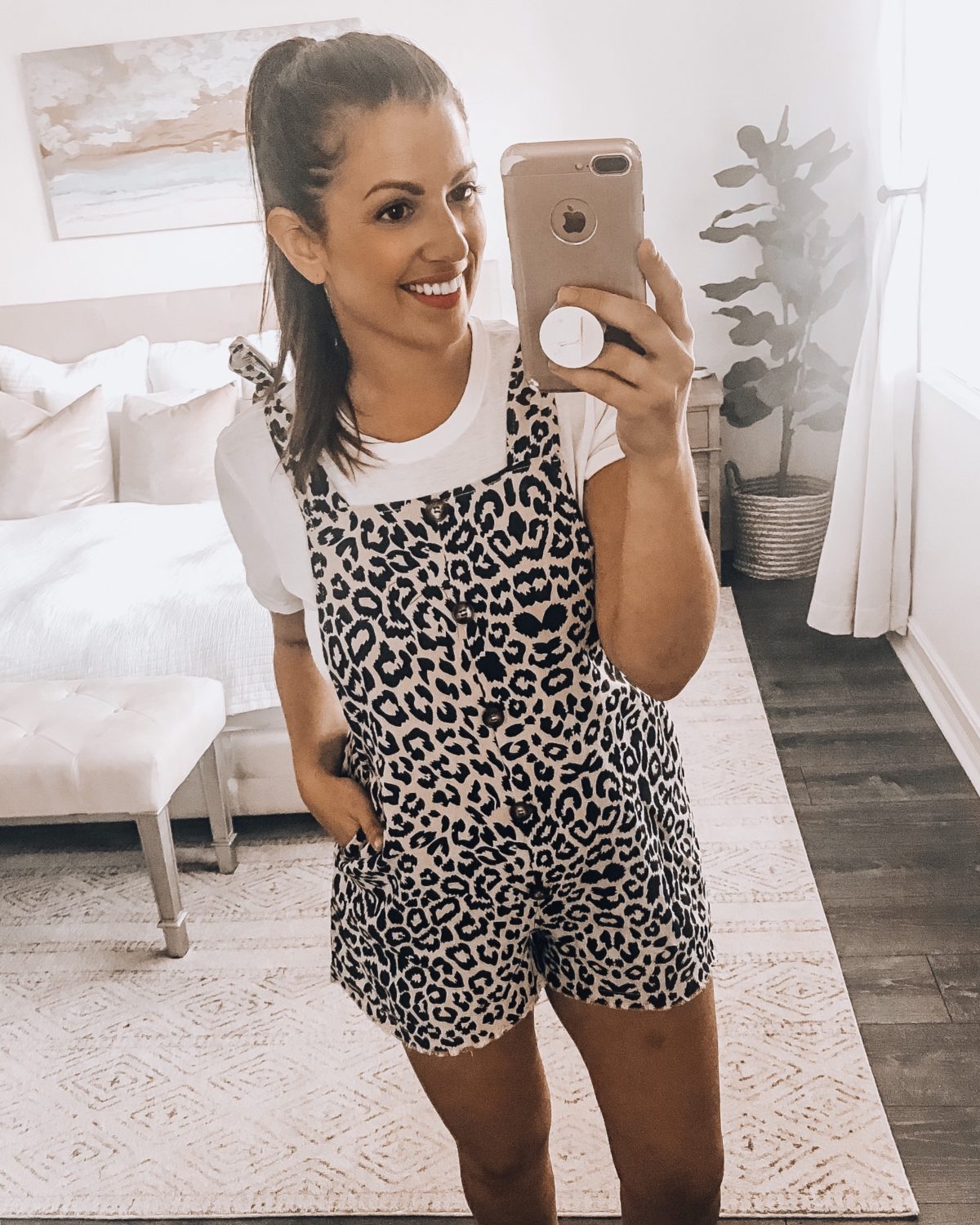 Amazon leopard overalls, leopard shorts overalls