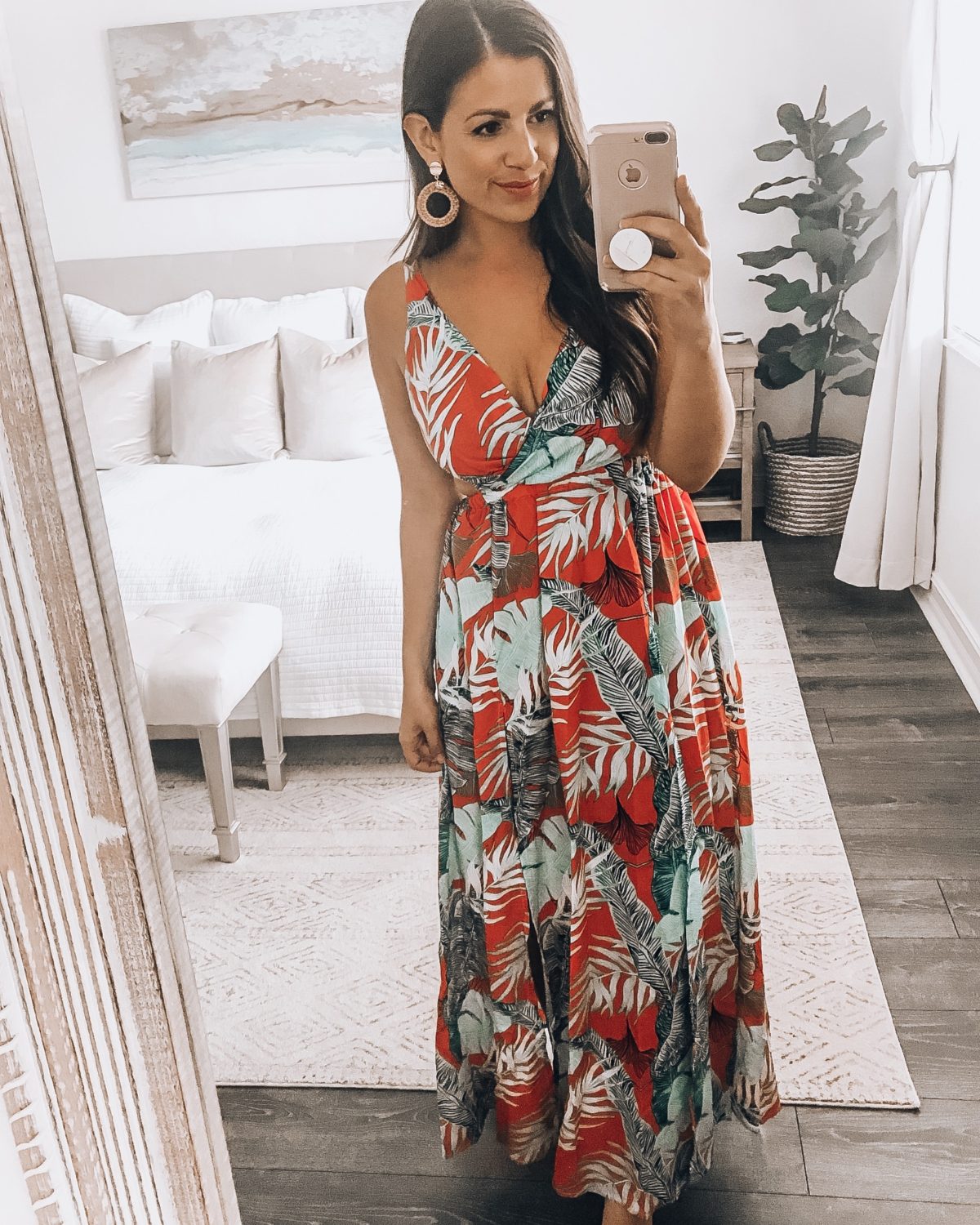 Amazon tropical maxi dress, tropical vacation maxi dress