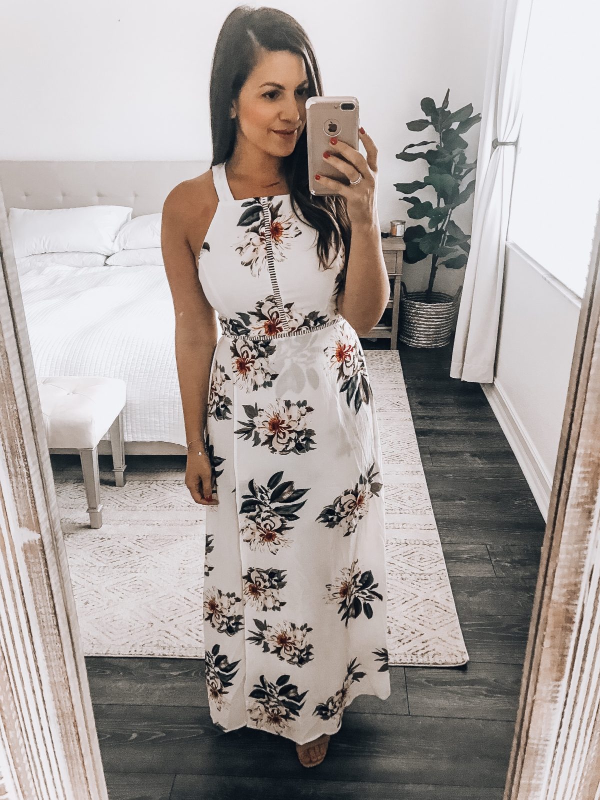 floral maxi dress, Amazon fashion maxi dress