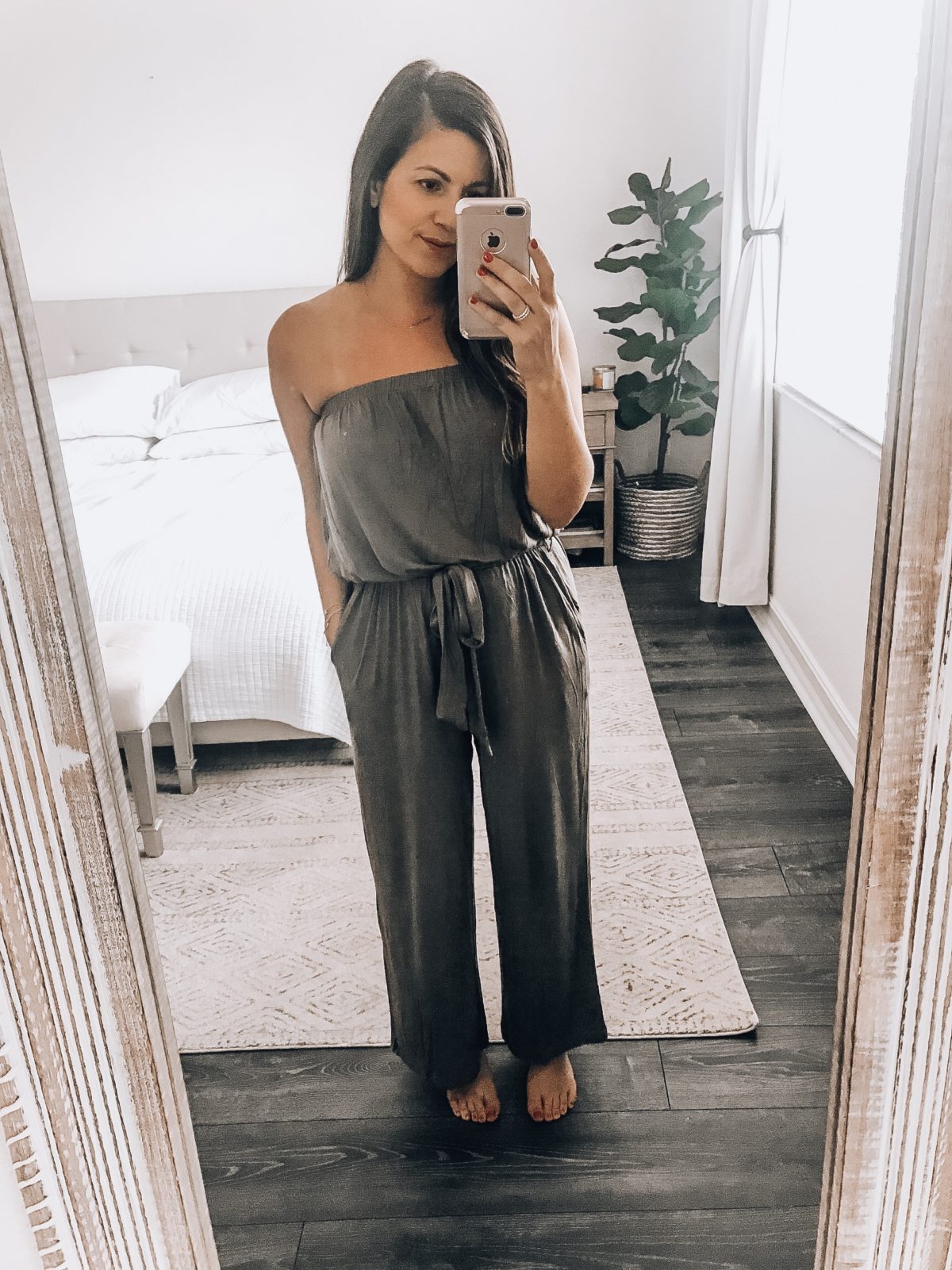 wide leg jumpsuit, strapless jumpsuit, Amazon fashion jumpsuit