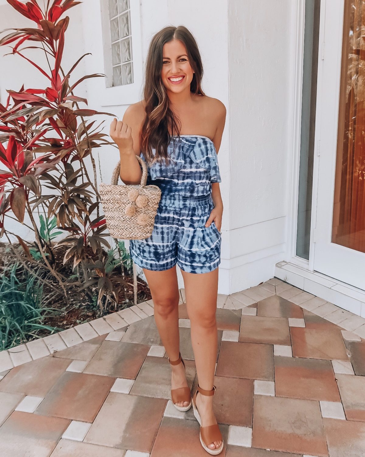 Walmart Sleeveless Ruffle Top Tie-Dye Romper , Sofia Vergara romper