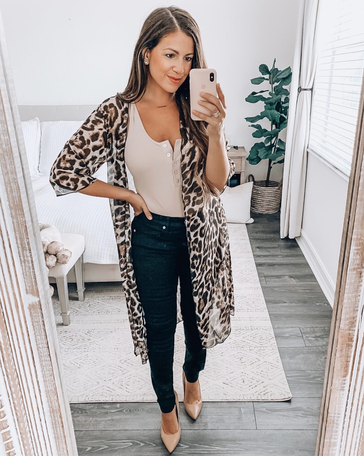 Amazon Fashion leopard duster kimono