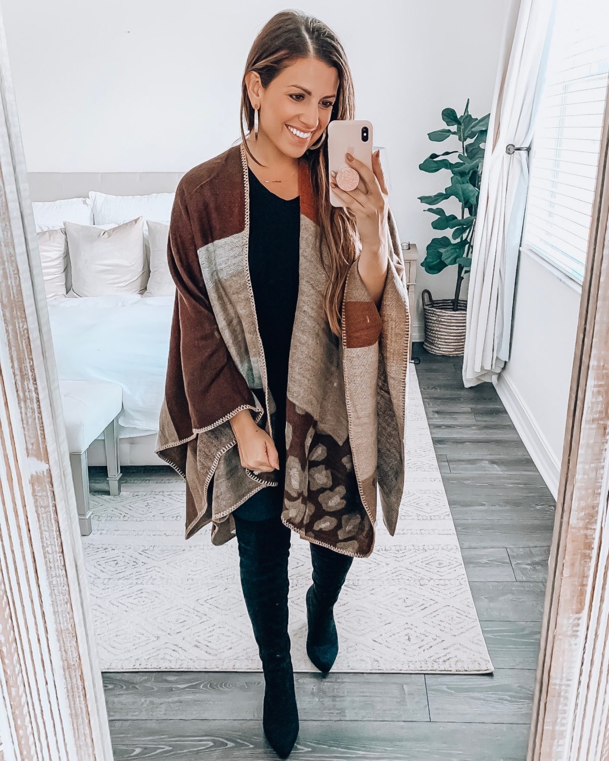 winter kimono cape, fall style