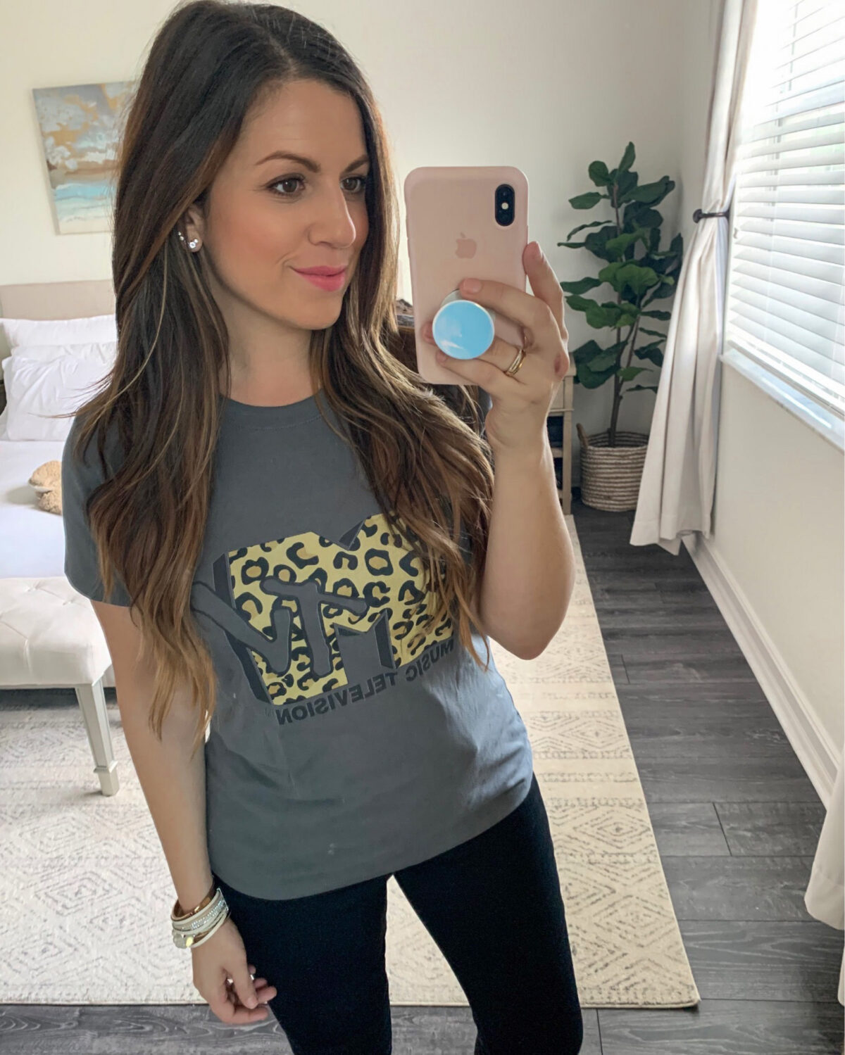 Amazon MTV leopard tee, MTV graphic tee