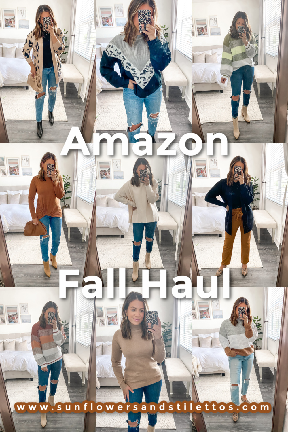 September Amazon Fashion Haul, Amazon Fashion Fall Haul, Amazon Sweater, Amazon Leopard Sweater